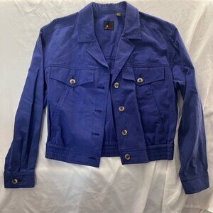 Vintage 80s Lizsport Blue Cotton Bomber Jacket Yugoslavia M